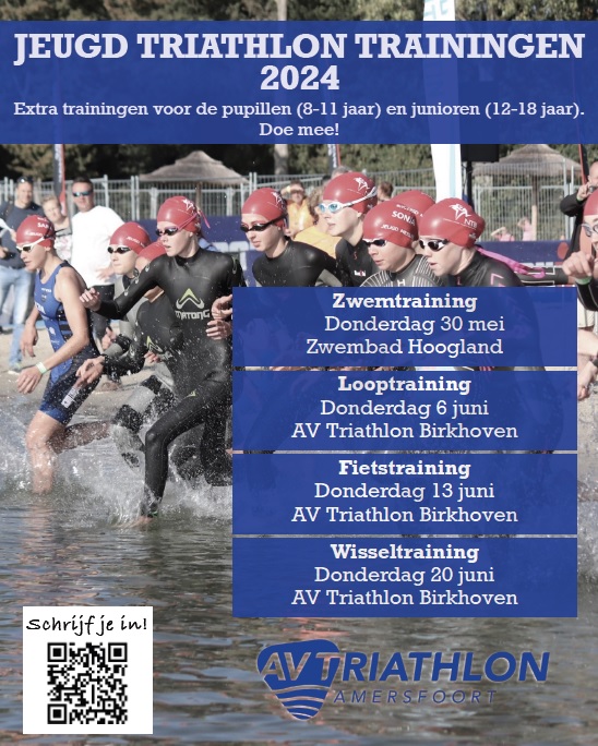 AV Triathlon geeft extra triatlon-trainingen voor de jeugd